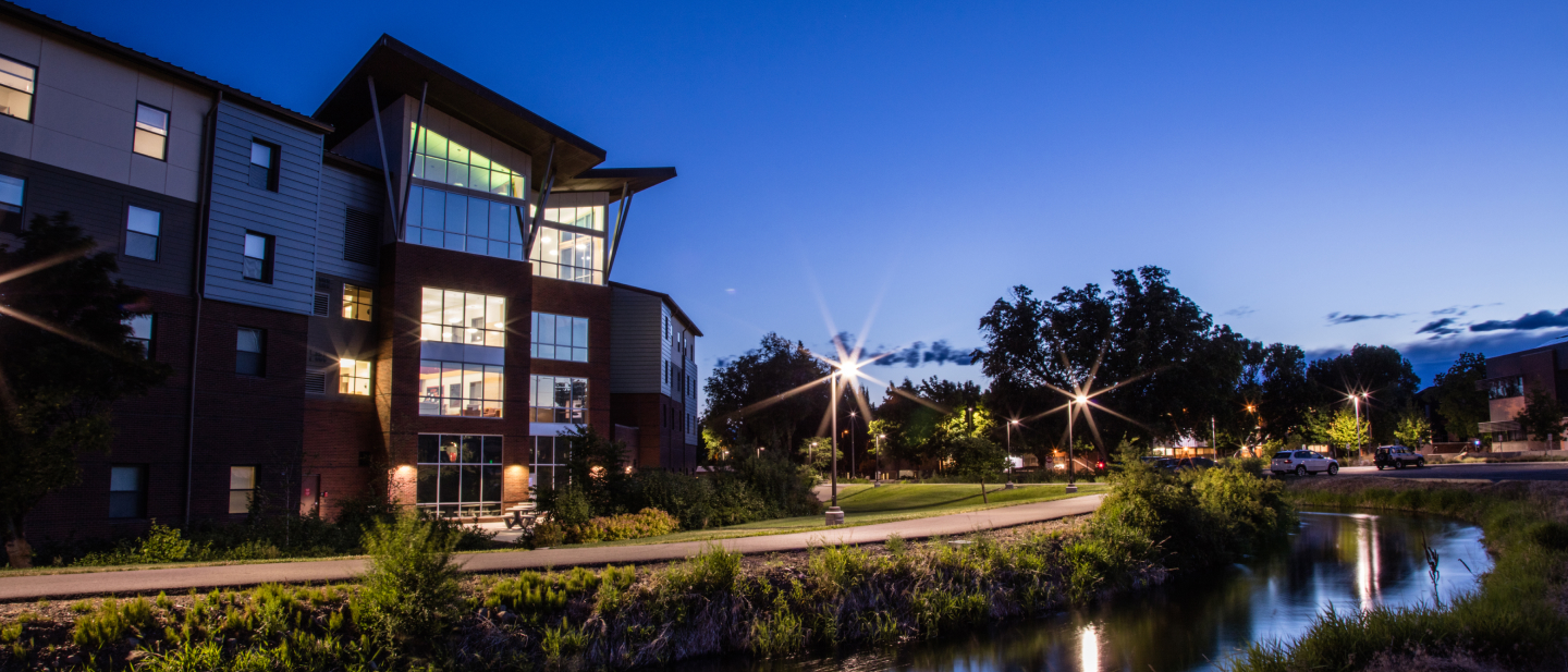 Barto hall at dusk