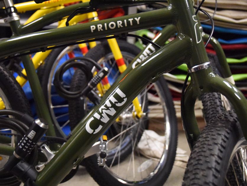 CWU-branded bike intended for the Bike Share program. Alt set in the article not the image asset.