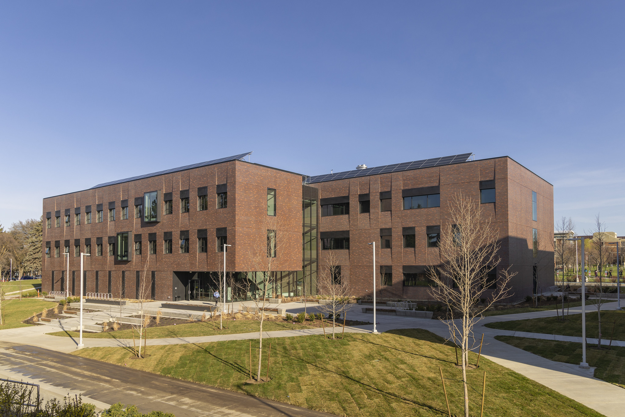 Digital rendering of exterior of Health Sciences 