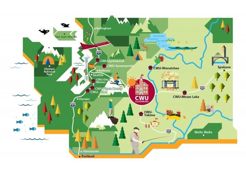 Map of Washington State