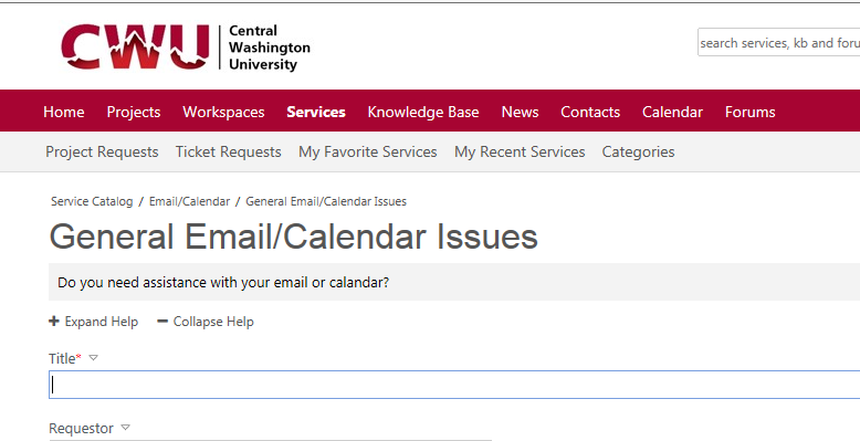 information request button