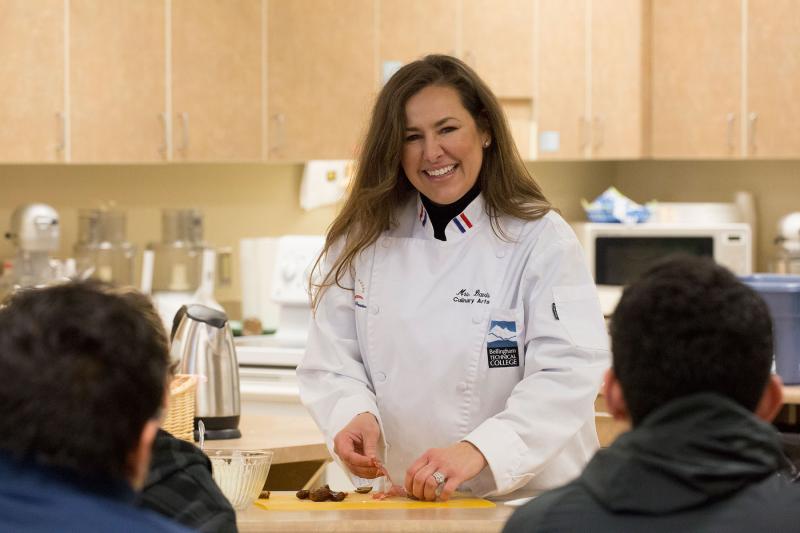 A FSCE program professor with students