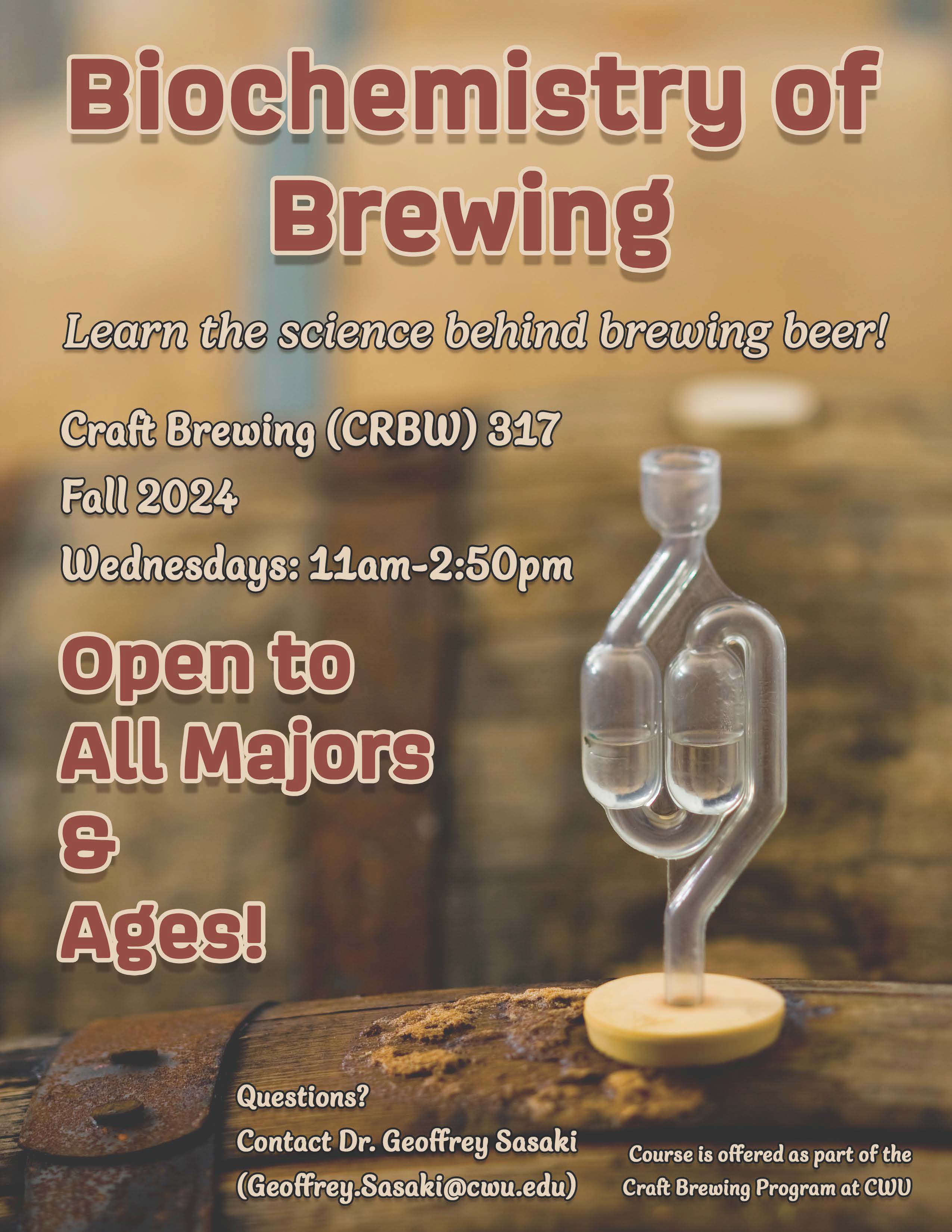 CRBW317 Biochemistry of Brewing