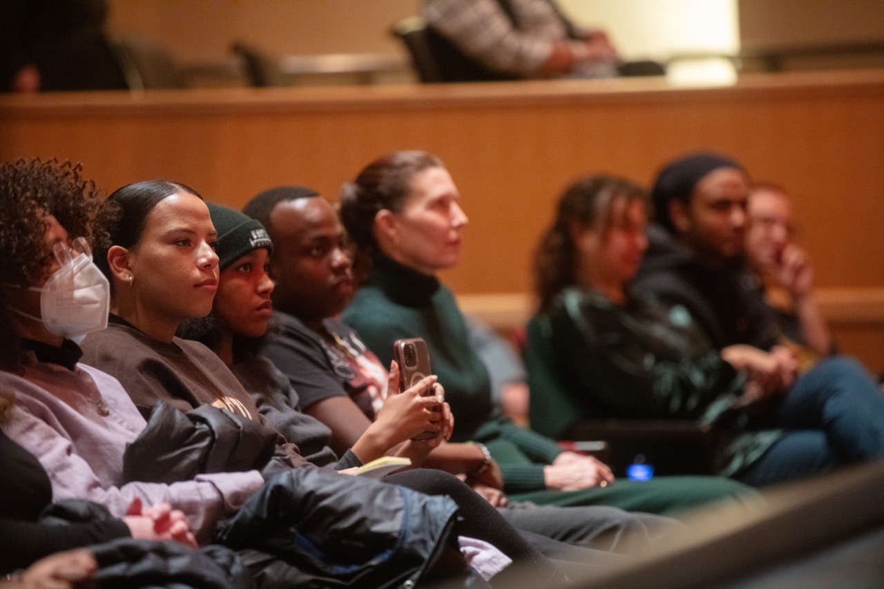 audience watching a presentation
