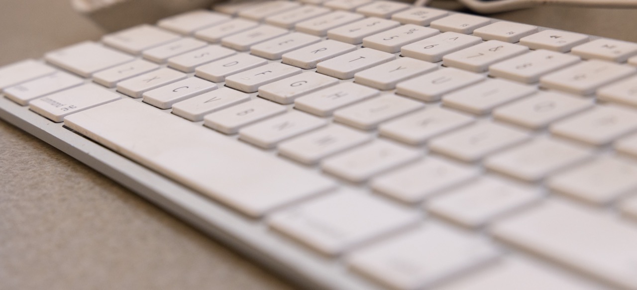 Keyboard close up. 