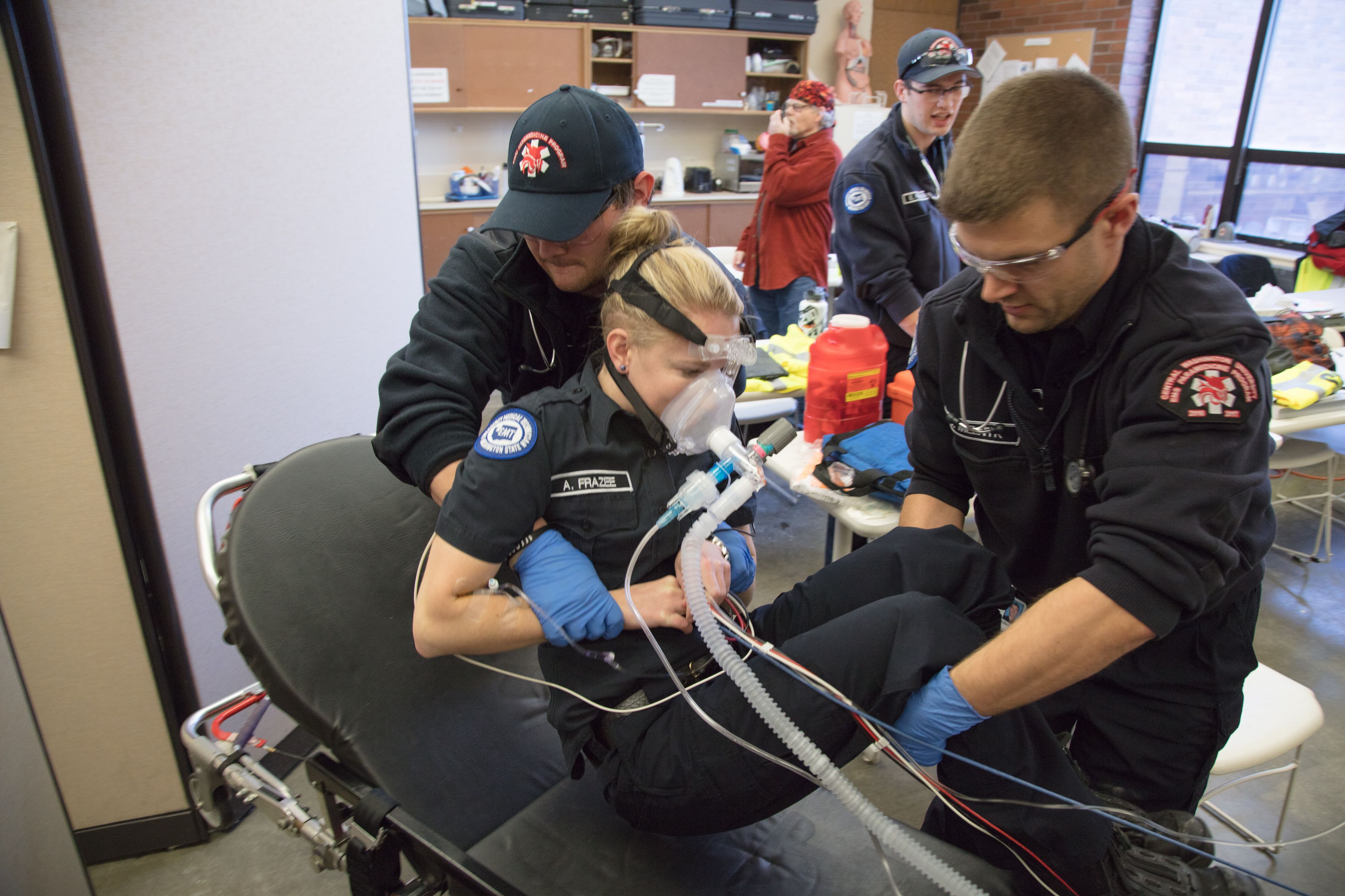 EMT students in action