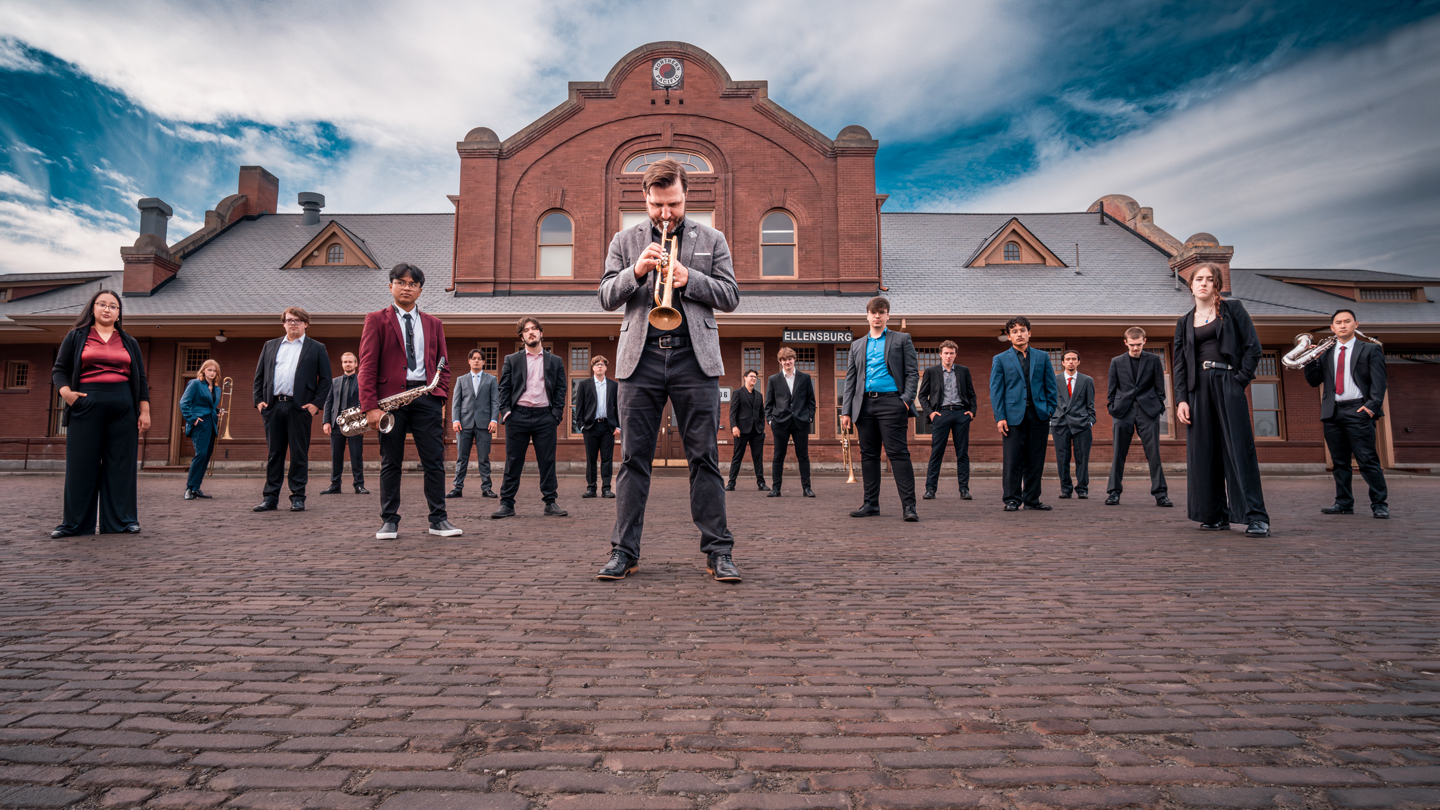 Jazz band one at the historic Ellensburg train depot