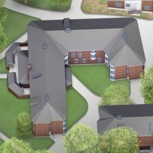 Aerial View of Beck Residence Hall
