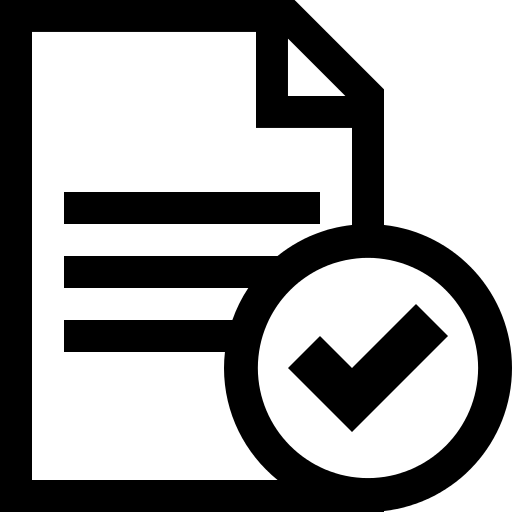 A partially completed check-list